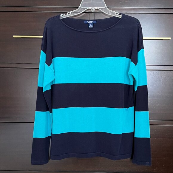 Long Sleeve Cotton Blend Sweater - Picture 2 of 3